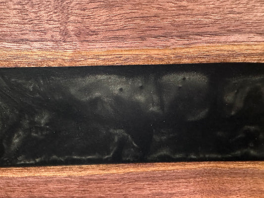 105 - Black Walnut with Black Epoxy River with Gold Sparkle