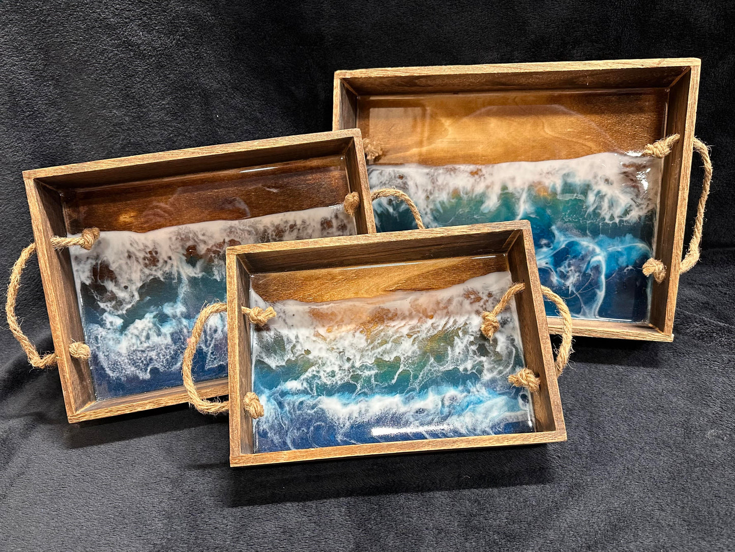 501 - Ocean Wave Knick Knack Stacking Trays