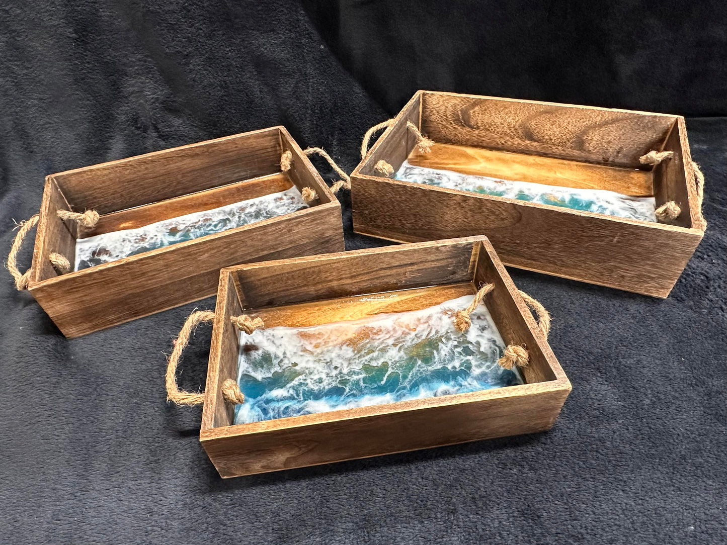 501 - Ocean Wave Knick Knack Stacking Trays