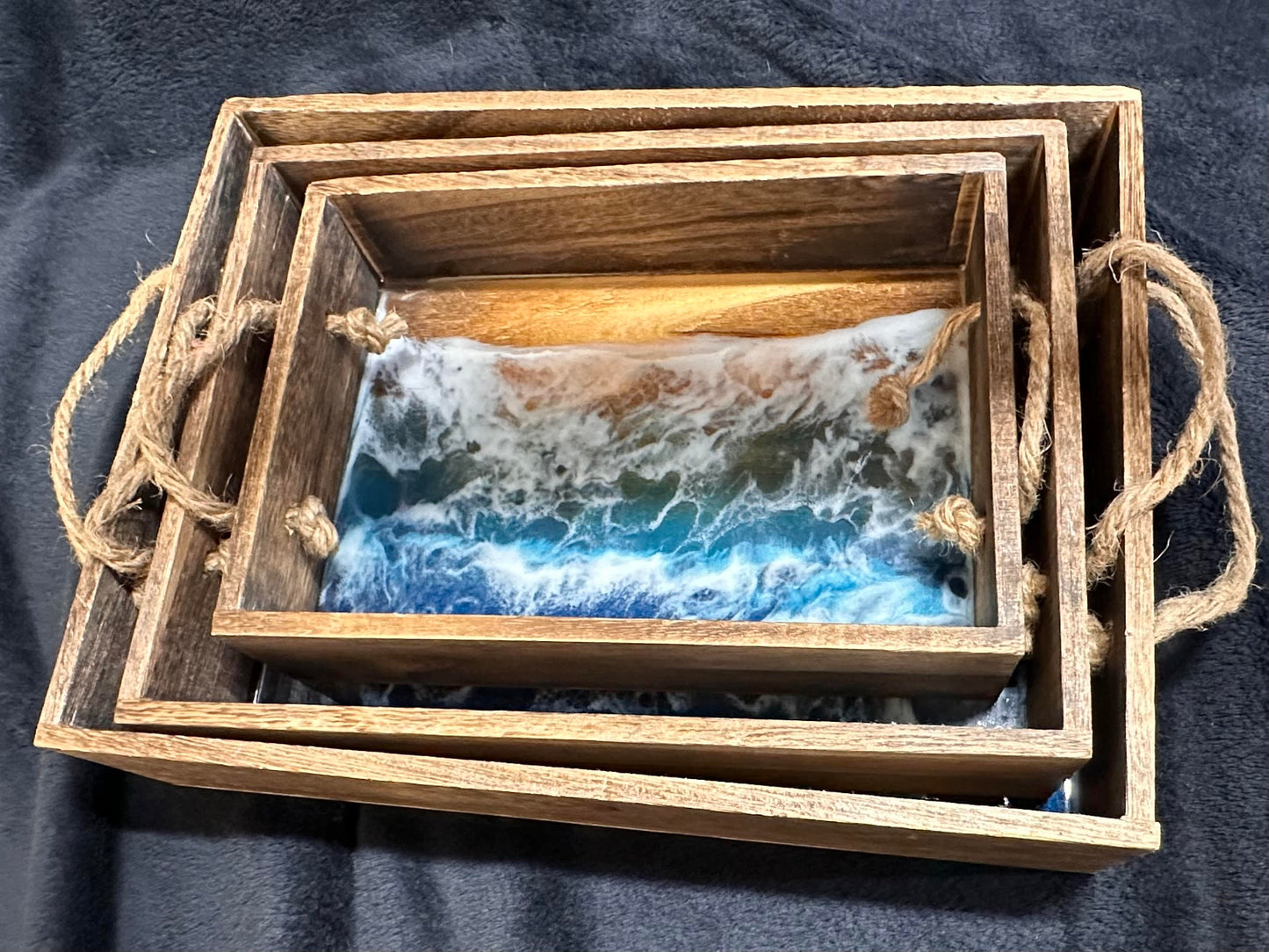 501 - Ocean Wave Knick Knack Stacking Trays