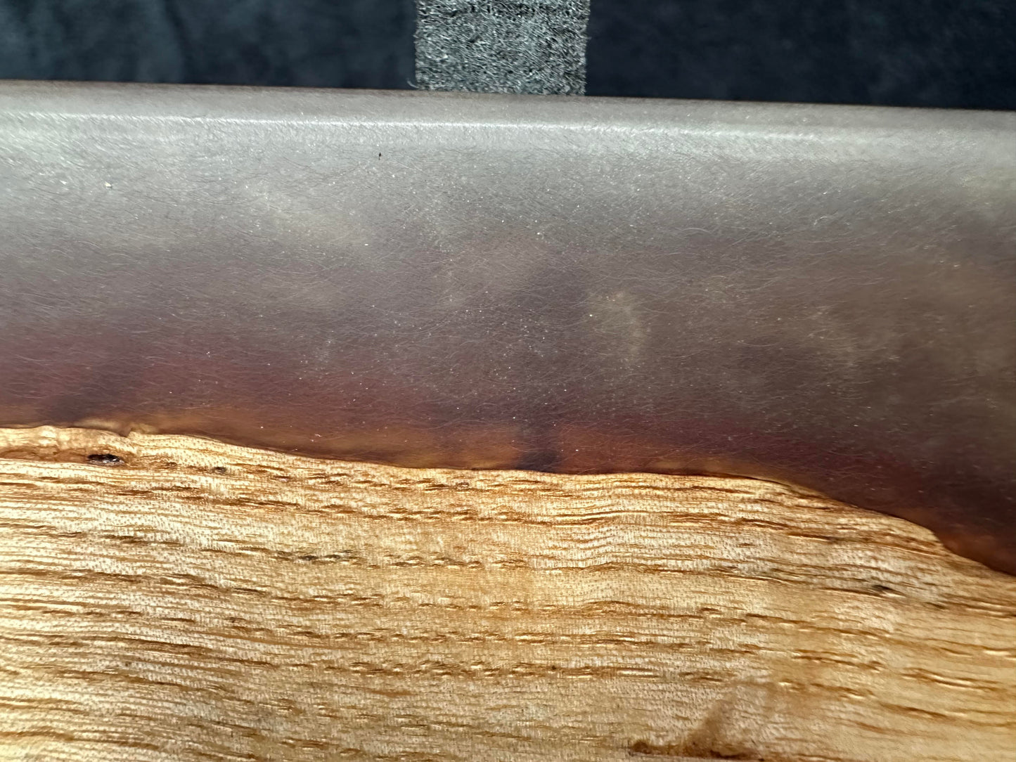 103 - Ash Wood with Coffee Brown Epoxy Charcuterie Board