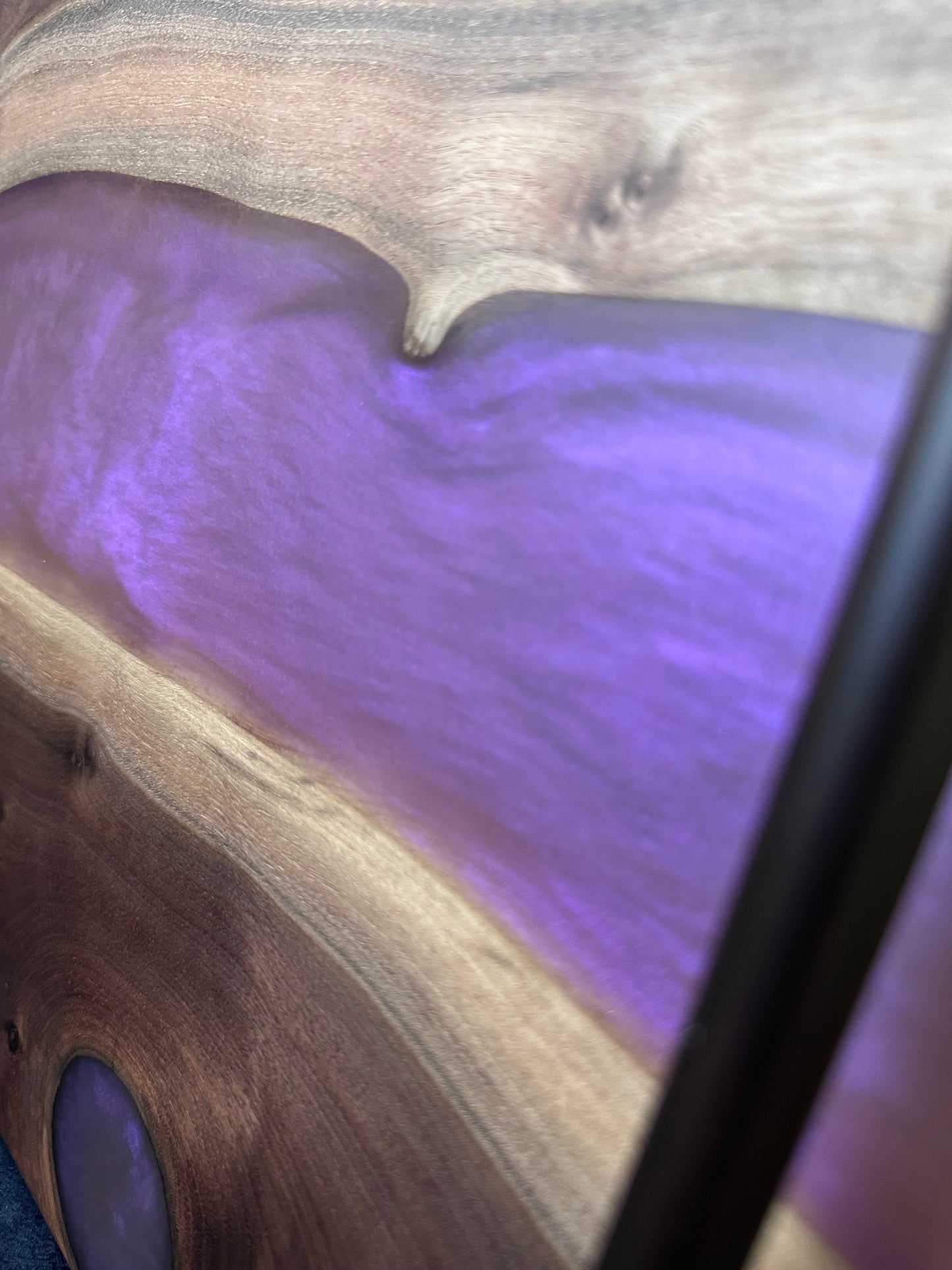 102 - Iridescent Purple River with Black Walnut Charcuterie